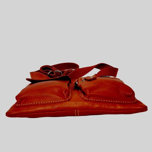 Fossil Leather Burnt Red Crossbody/Shoulder Women Bag - Picture 9 of 11